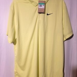 Nike Men's Dry-fit Golf Victory Polo Neon Yellow Solid SIZE XL DQ4146-100